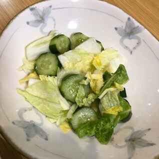 きゅうりと白菜の漬物